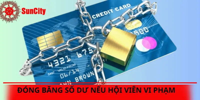 Số dư của người chơi bị đóng băng khi vi phạm điều khoản